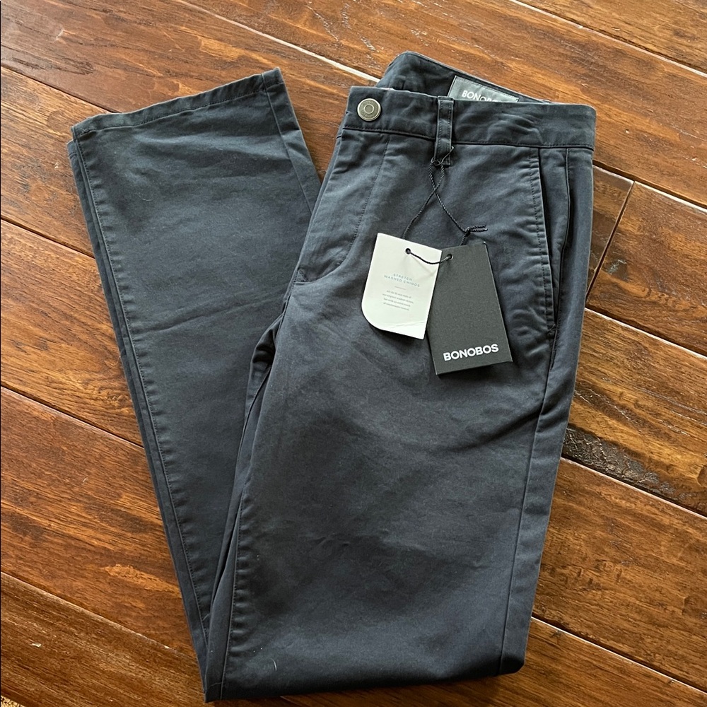 Bonobos Slim Stretched Wash Chinos - Navy